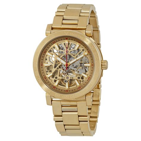 michael kors men's skeleton watch